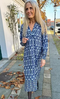 Hot Kjole - Camma - Blue Printed Kjoler