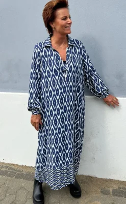 Hot Kjole - Camma - Blue Printed Kjoler