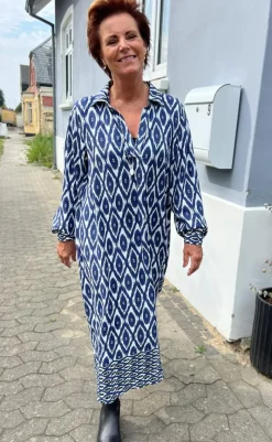 Hot Kjole - Camma - Blue Printed Kjoler