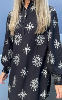 Outlet Kjole - Augusta - Black W. White Kjoler