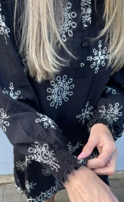 Outlet Kjole - Augusta - Black W. White Kjoler