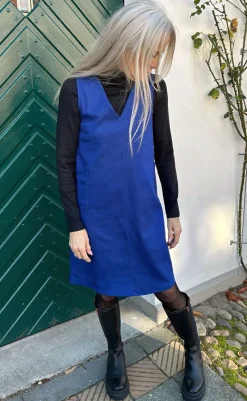 Outlet Kjole - Ania Spencer - Dark Denim Blue Kjoler