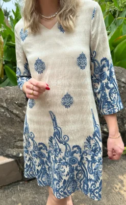 Best Kjole - Arianna - Blue Paisley Kjoler