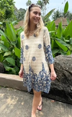 Best Kjole - Arianna - Blue Paisley Kjoler