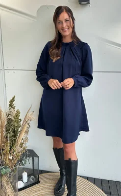 Online Kjole - Hazel - Navy Blue Kjoler