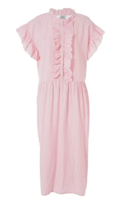 Sale Kjole - Amelia - Pink Striped Kjoler