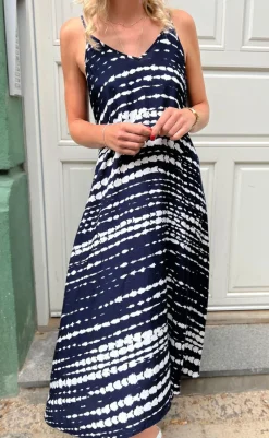 Hot Kjole - Klara - Navy Tie Dye Kjoler