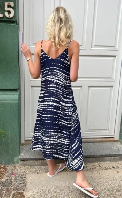 Hot Kjole - Klara - Navy Tie Dye Kjoler