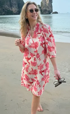 Sale Kjole - Amara - Pink Flowers Kjoler