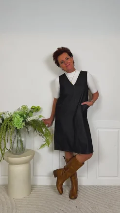 Outlet Kjole - Ania Spencer - Light Blue Denim Kjoler