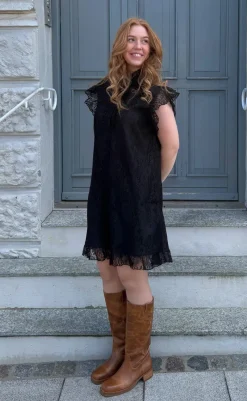 Sale Kjole - Pia Lace Summer - Black Kjoler