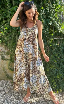 Hot Kjole - Klara - Leopard Flower Kjoler