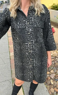 Best Kjole - Calla - Grey Leopard Kjoler