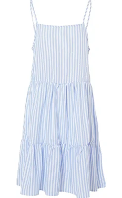 Kjole - Sisi - Blue White Stripe Kjoler