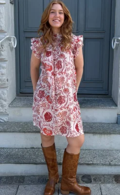 Sale Kjole - Emmi - Red Flowers Kjoler