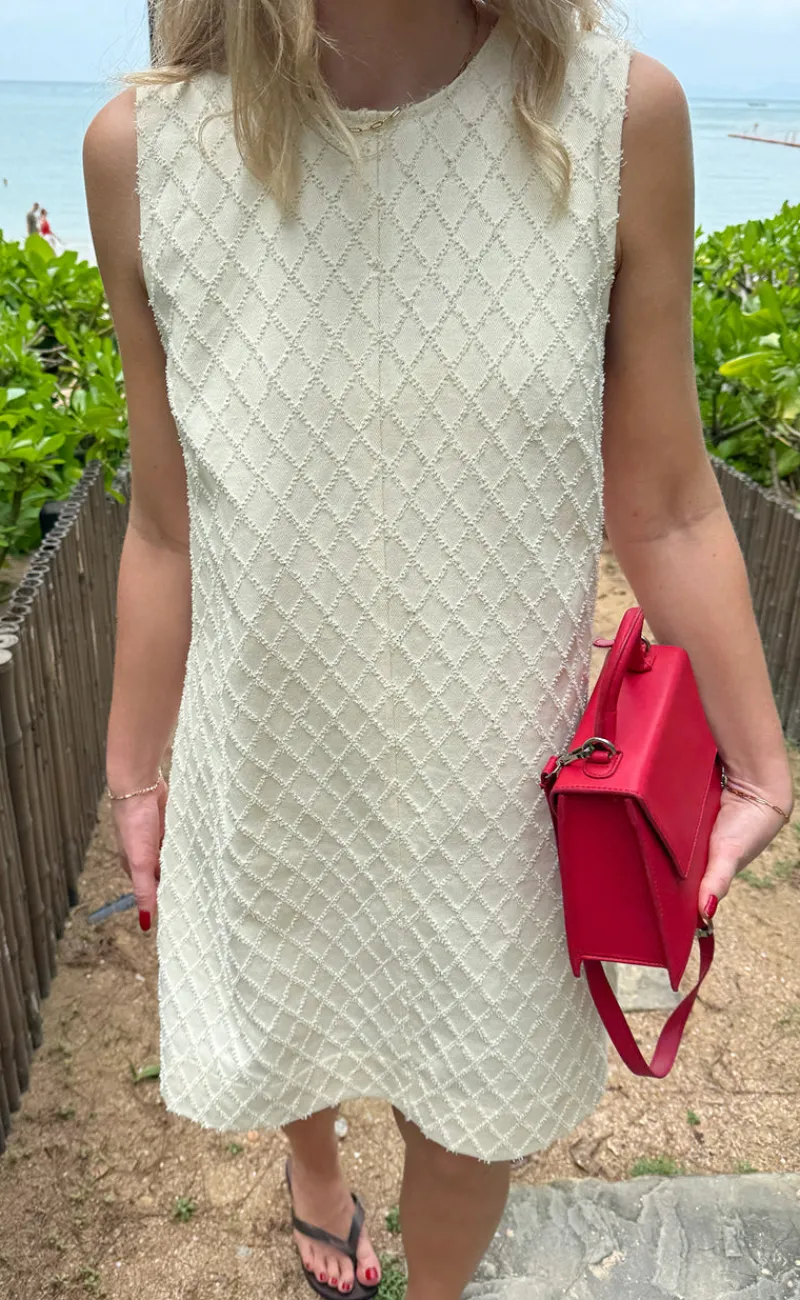 New Kjole - Naja - Off White Square Kjoler