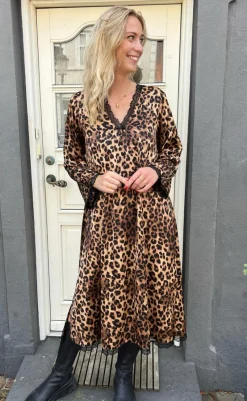 Discount Kjole - Safina - Leopard Kjoler