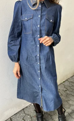 Kjole - Detia - Denim Blue Kjoler