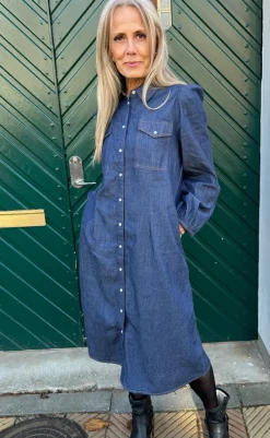 Kjole - Detia - Denim Blue Kjoler