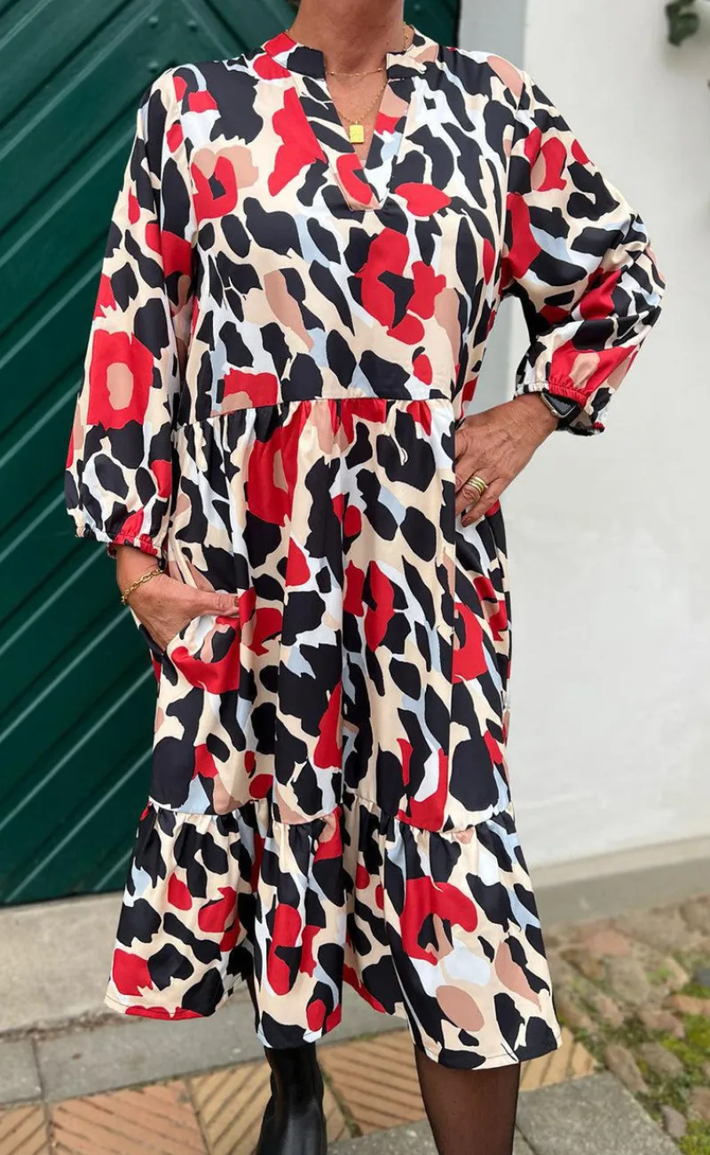 Hot Kjole - Olinda - Leopard Roses Kjoler