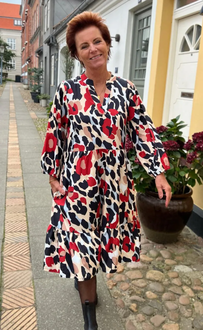 Hot Kjole - Olinda - Leopard Roses Kjoler