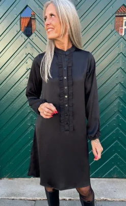 Hot Kjole - Florina - Shiny Black Kjoler