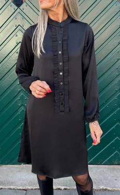 Hot Kjole - Florina - Shiny Black Kjoler