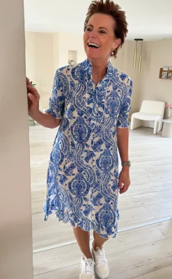 New Kjole - Philine - Blue Paisley Kjoler