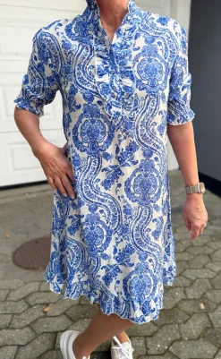 New Kjole - Philine - Blue Paisley Kjoler
