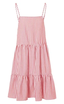 Kjole - Sisi - Red White Stripe Kjoler