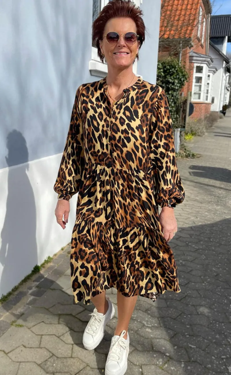 Kjole - Maiken - Leopard Kjoler