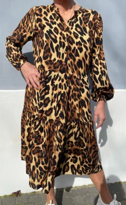 Kjole - Maiken - Leopard Kjoler