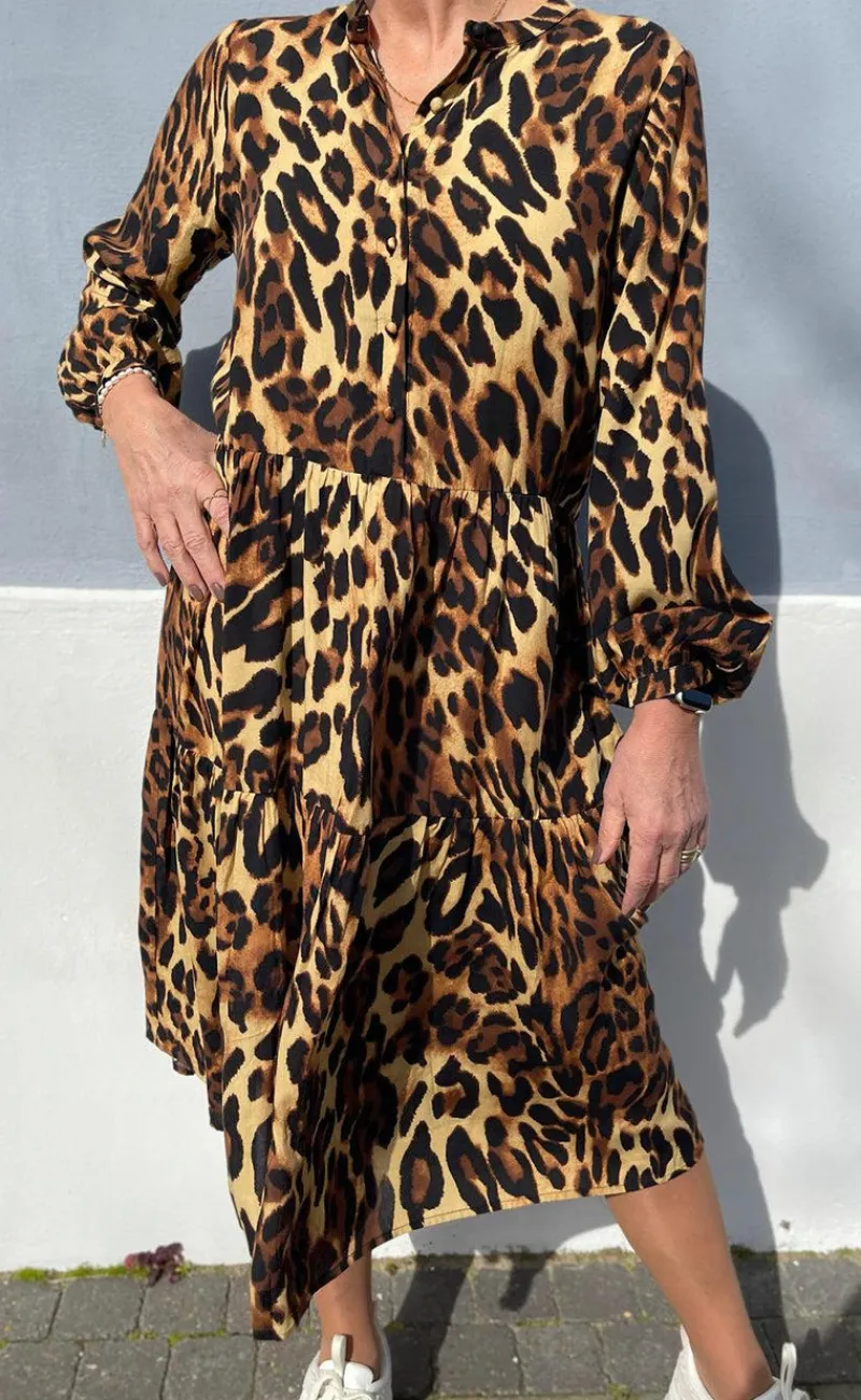 Kjole - Maiken - Leopard Kjoler
