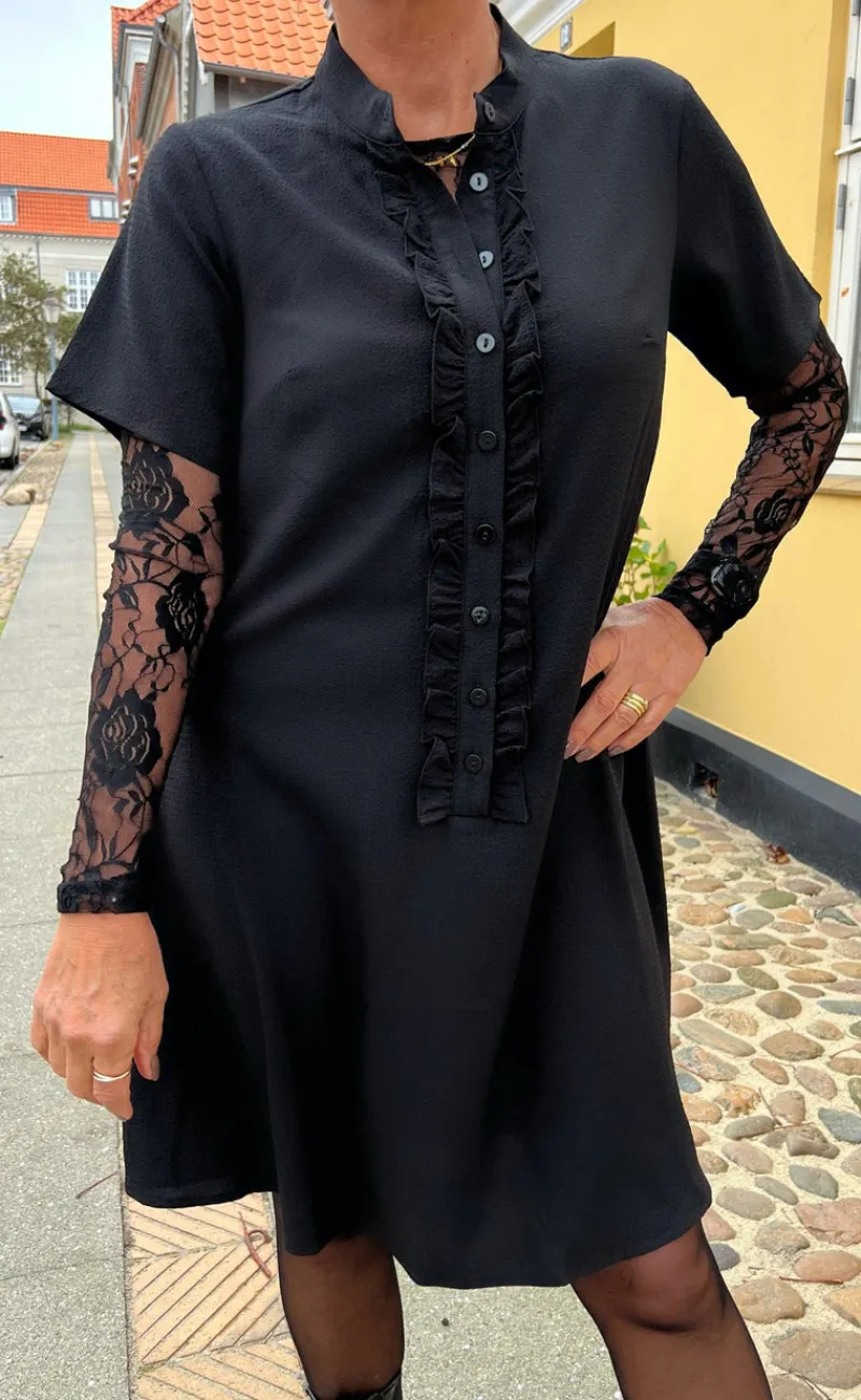 Online Kjole - Flora - Black Kjoler