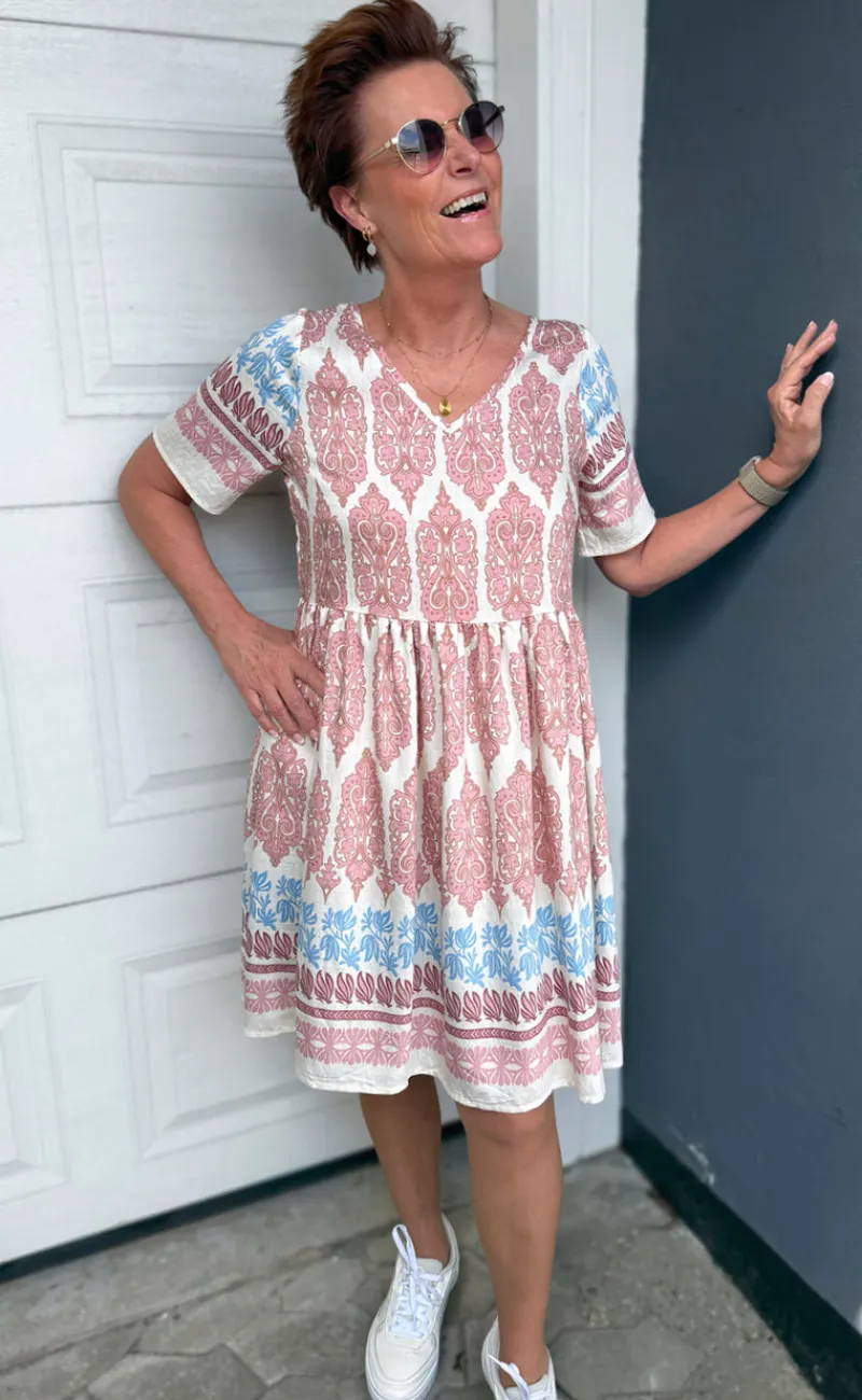 New Kjole - Valentina - Rosy Paisley Kjoler