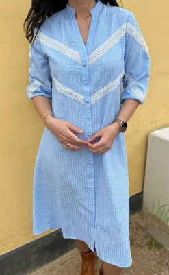 Outlet Kjole - Viola - Blue Striped Kjoler