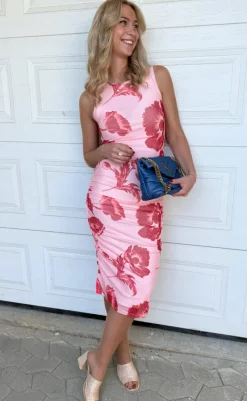 Hot Kjole - Sophia Mesh - Rosy Flower Kjoler