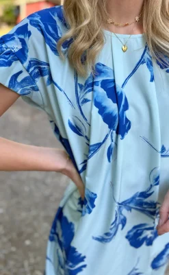 Kjole - Cecilia - Blue Flower Kjoler