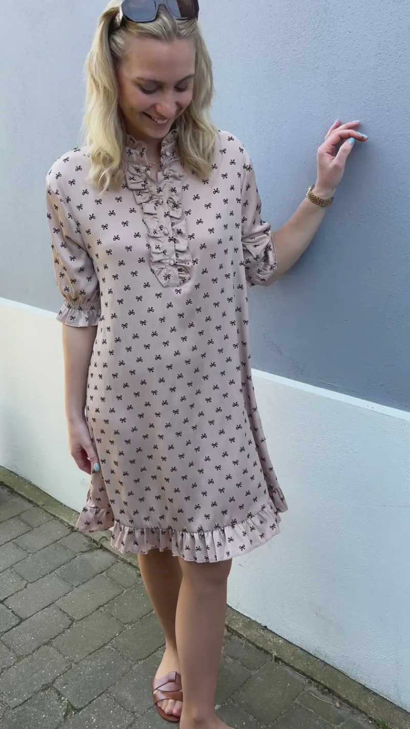 New Kjole - Philine - Camel Bow Kjoler