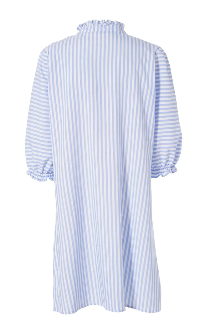 Online Kjole - Camilla - Blue/White Stripe Kjoler