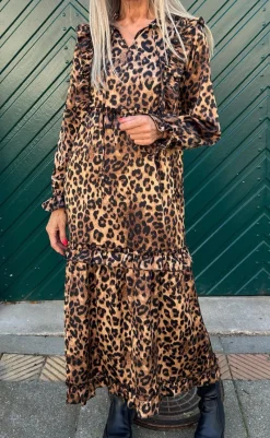 Kjole - Elina - Leopard Kjoler