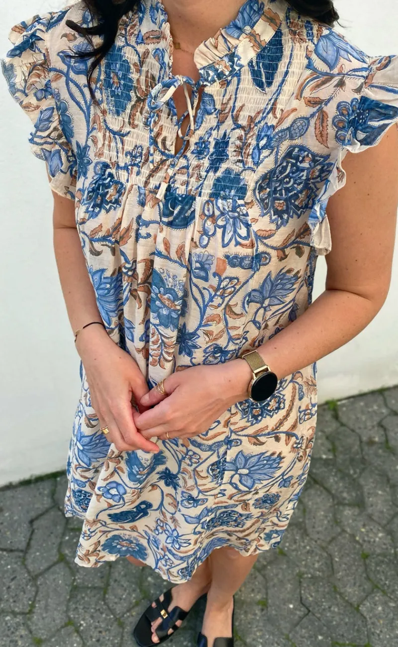 New Kjole - Emmi - Blue Flowers Kjoler