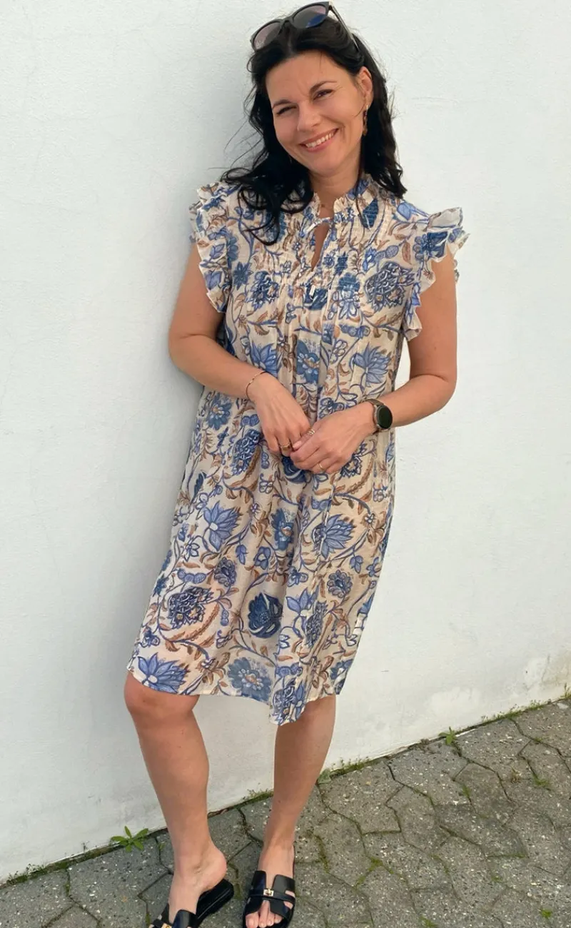 New Kjole - Emmi - Blue Flowers Kjoler