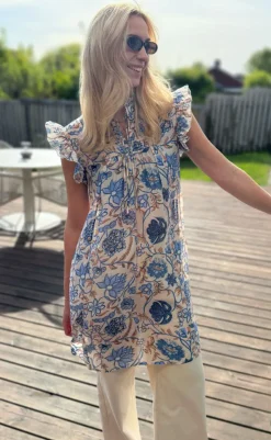 New Kjole - Emmi - Blue Flowers Kjoler