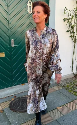 Outlet Kjole - Aida - Leopard / Flower Kjoler