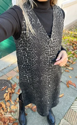 Sale Kjole - Ania Spencer - Grey Leopard Kjoler