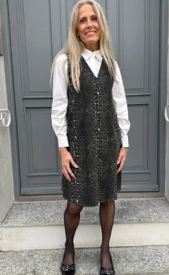 Sale Kjole - Ania Spencer - Grey Leopard Kjoler