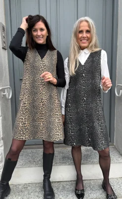 Sale Kjole - Ania Spencer - Grey Leopard Kjoler