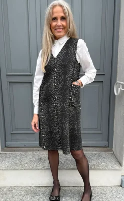 Sale Kjole - Ania Spencer - Grey Leopard Kjoler