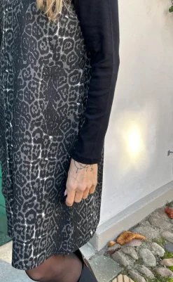 Sale Kjole - Ania Spencer - Grey Leopard Kjoler